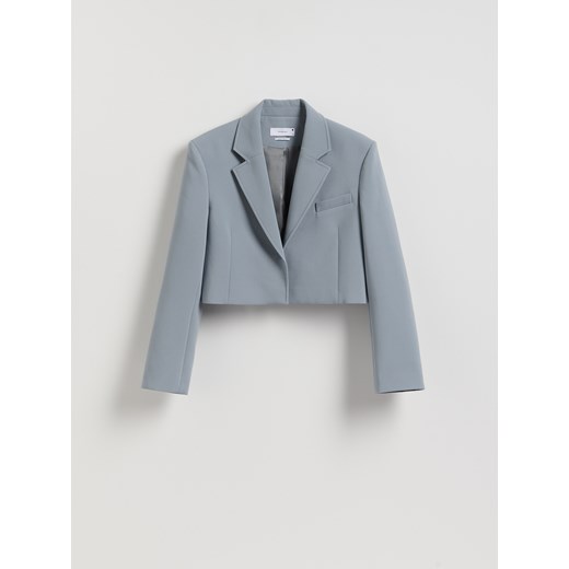 Reserved - Krótka marynarka - granatowy ze sklepu Reserved w kategorii Marynarki damskie - zdjęcie 187910798