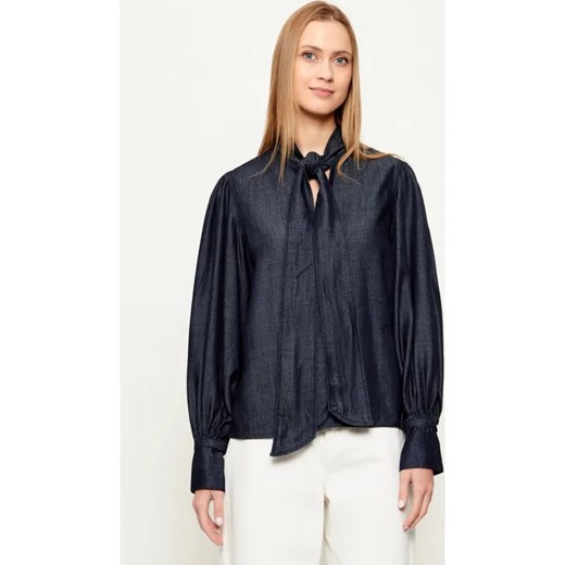 Karl Lagerfeld Jeansowa bluzka FLUID | Regular Fit ze sklepu Gomez Fashion Store w kategorii Bluzki damskie - zdjęcie 187911288