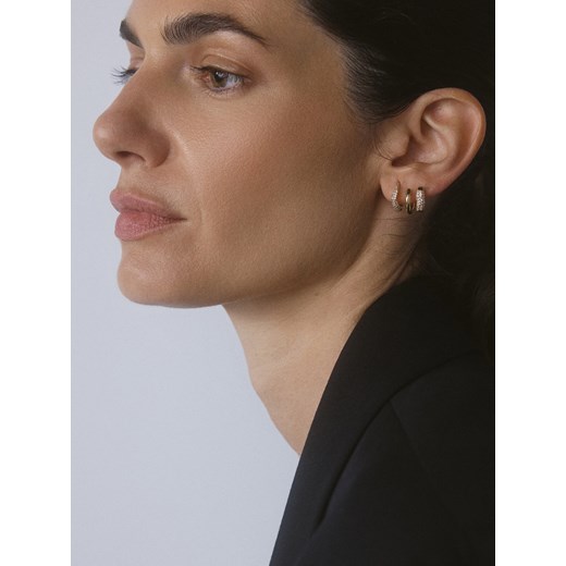 Reserved - Zestaw kolczyków z cyrkoniami - złoty ze sklepu Reserved w kategorii Kolczyki - zdjęcie 187912608
