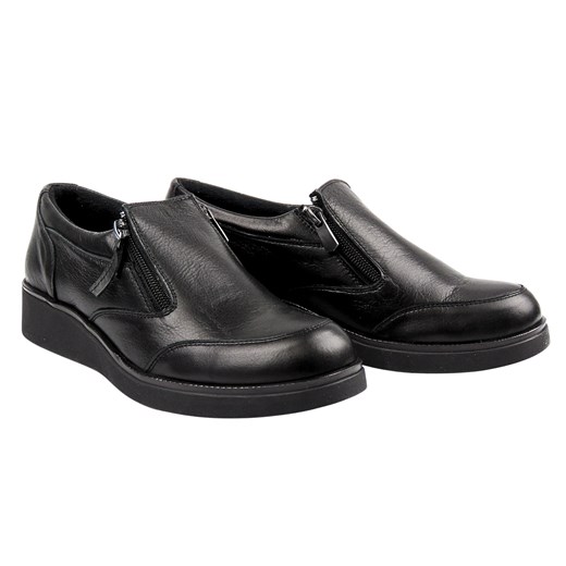 Wygodne półbuty damskie Nika Komfort 0639-25036, czarne ze sklepu ulubioneobuwie w kategorii Półbuty damskie - zdjęcie 187913839