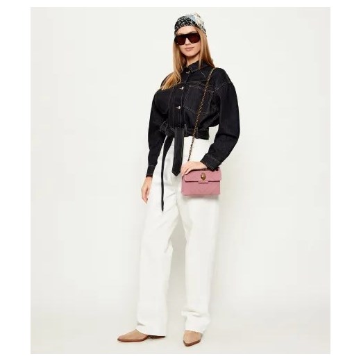 Kurt Geiger Torebka na ramię 690-L MINI KENSINGTON | zamsz Kurt Geiger OS Gomez Fashion Store