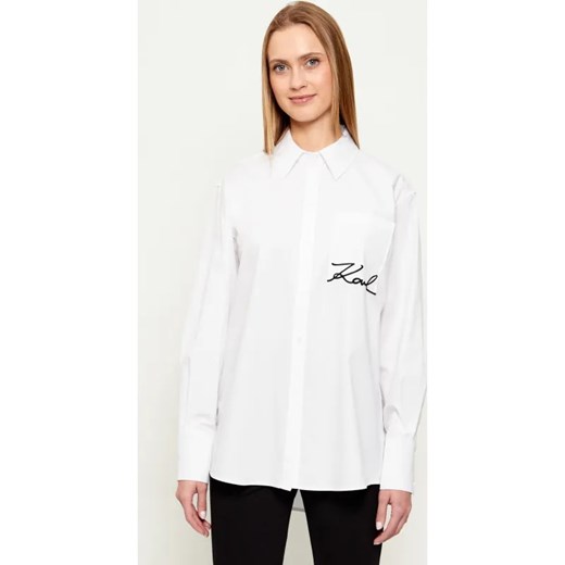 Karl Lagerfeld Koszula signature | Relaxed fit ze sklepu Gomez Fashion Store w kategorii Koszule damskie - zdjęcie 187914698