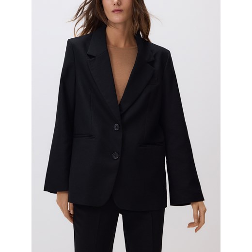 Reserved - Marynarka z połyskującą nicią - czarny ze sklepu Reserved w kategorii Marynarki damskie - zdjęcie 187915019