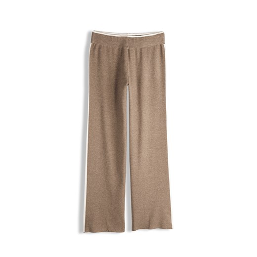 GATE Dzianinowe spodnie dresowe z szerokimi nogawkami 38/40 ze sklepu gateshop w kategorii Spodnie damskie - zdjęcie 187915239