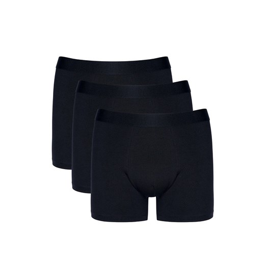 Gorteks 3-pak bokserki męskie bawełniane czarne Basic, Kolor czarny, Rozmiar S, Gorteks ze sklepu Intymna w kategorii Majtki męskie - zdjęcie 187918219