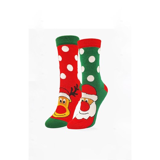 Marilyn świąteczne skarpetki męski Christmass Team, Kolor czerwono-zielony, Rozmiar 41-45, Marilyn ze sklepu Intymna w kategorii Skarpetki męskie - zdjęcie 187918265