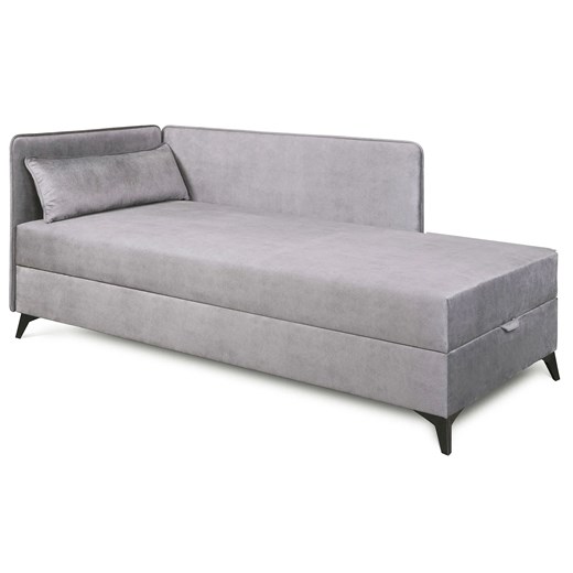 Popielaty tapczan narożny na nóżkach L9-A70 ze sklepu Edinos.pl w kategorii Łóżka i materace - zdjęcie 187918487