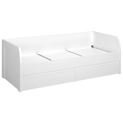 Białe łóżko skandynawskie z szufladami S0-R47 ze sklepu Edinos.pl w kategorii Łóżka i materace - zdjęcie 187918589