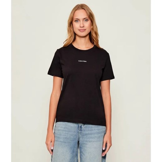 Calvin Klein T-shirt | Regular Fit ze sklepu Gomez Fashion Store w kategorii Bluzki damskie - zdjęcie 187918638