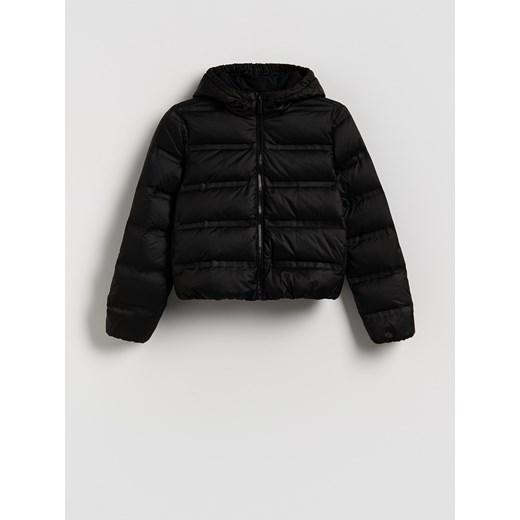 Reserved - Pikowana kurtka z puchem - czarny ze sklepu Reserved w kategorii Kurtki dziewczęce - zdjęcie 187919566