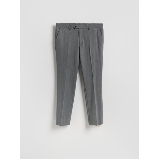 Reserved - Spodnie garniturowe slim fit - ciemnoszary ze sklepu Reserved w kategorii Spodnie męskie - zdjęcie 187919729