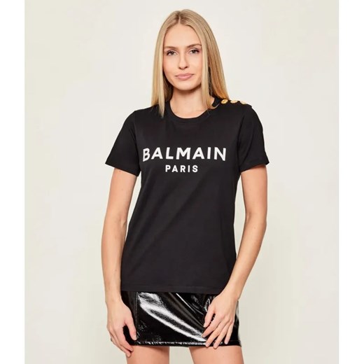 Balmain T-shirt | Regular Fit ze sklepu Gomez Fashion Store w kategorii Bluzki damskie - zdjęcie 187920285