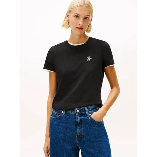 Tommy Hilfiger T-shirt | Regular Fit ze sklepu Gomez Fashion Store w kategorii Bluzki damskie - zdjęcie 187920327