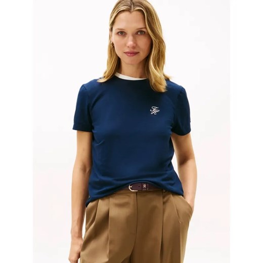 Tommy Hilfiger T-shirt | Regular Fit ze sklepu Gomez Fashion Store w kategorii Bluzki damskie - zdjęcie 187920329