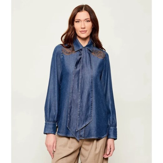 Marc Cain Jeansowa koszula | Loose fit ze sklepu Gomez Fashion Store w kategorii Koszule damskie - zdjęcie 187920355