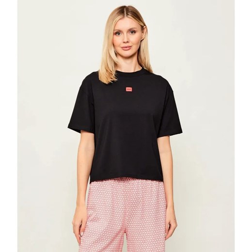 Hugo Bodywear T-shirt SIGNATURE | Loose fit ze sklepu Gomez Fashion Store w kategorii Bluzki damskie - zdjęcie 187922405