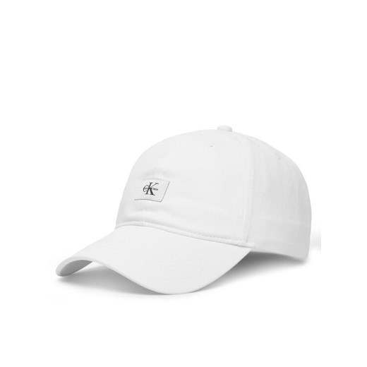 Czapka z daszkiem Calvin Klein Monologo Woven Patch Bb Cap LV04D5077G Biały ze sklepu eobuwie.pl w kategorii Czapki z daszkiem męskie - zdjęcie 187922549