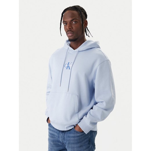 Calvin Klein Jeans Bluza LV04RD243G Fioletowy Regular Fit ze sklepu MODIVO w kategorii Bluzy męskie - zdjęcie 187922926