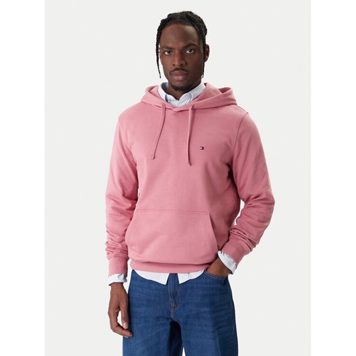 Tommy Hilfiger Bluza Essential MW0MW37235 Różowy Regular Fit ze sklepu MODIVO w kategorii Bluzy męskie - zdjęcie 187922946