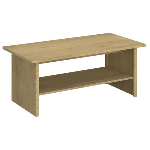 Prostokątna ława z półką dąb cremona + dąb lefkas A0-A25 ze sklepu Edinos.pl w kategorii Stoły - zdjęcie 187924097