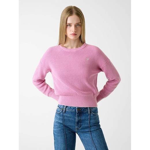 Guess Jeans Sweter 180586 Różowy Classic Fit ze sklepu MODIVO w kategorii Swetry damskie - zdjęcie 187924666