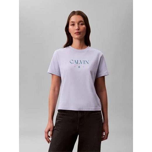 Calvin Klein Jeans T-shirt | Slim Fit ze sklepu Gomez Fashion Store w kategorii Bluzki damskie - zdjęcie 187924928