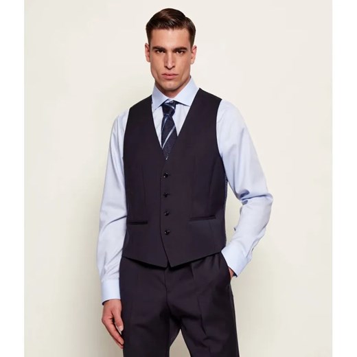 BOSS BLACK Wełniana kamizelka H-HUGE | Slim Fit ze sklepu Gomez Fashion Store w kategorii Kamizelki męskie - zdjęcie 187924976