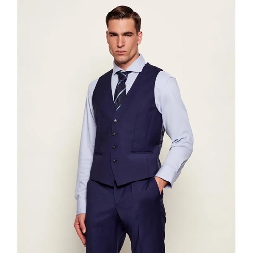 BOSS BLACK Wełniana kamizelka H-HUGE | Slim Fit ze sklepu Gomez Fashion Store w kategorii Kamizelki męskie - zdjęcie 187924977