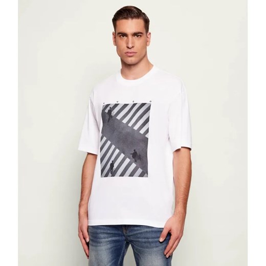 HUGO T-shirt Dodger | Relaxed fit ze sklepu Gomez Fashion Store w kategorii T-shirty męskie - zdjęcie 187925128