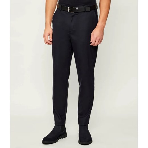 BOSS BLACK Spodnie chino C-Perin-RDS-WG-261 | Tapered fit | z dodatkiem wełny ze sklepu Gomez Fashion Store w kategorii Spodnie męskie - zdjęcie 187926746