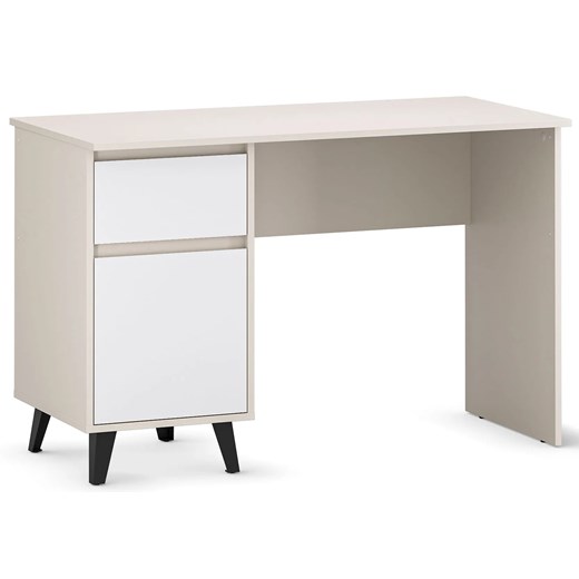 Biurko w stylu skandynawskim kaszmir + biały K7-P63 ze sklepu Edinos.pl w kategorii Biurka i sekretarzyki - zdjęcie 187927409