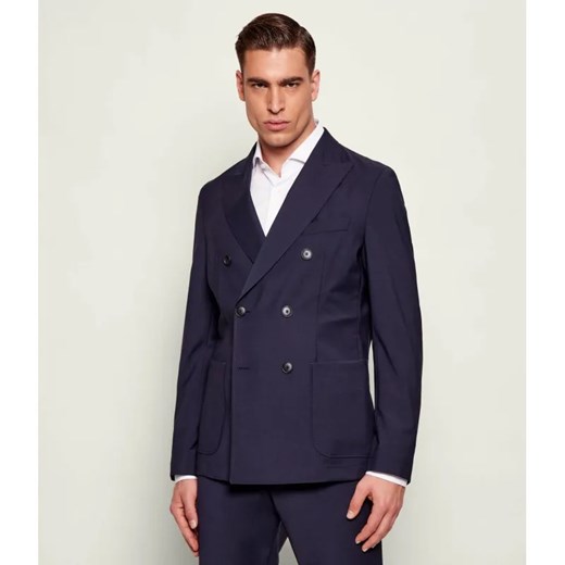 BOSS BLACK Wełniana marynarka P-Hanry-DB-WG-261 | Slim Fit ze sklepu Gomez Fashion Store w kategorii Marynarki męskie - zdjęcie 187928625