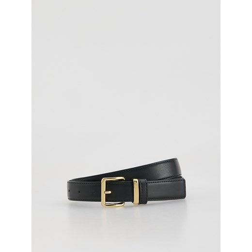 Reserved - Pasek z łączonych materiałów - czarny ze sklepu Reserved w kategorii Paski damskie - zdjęcie 187930998