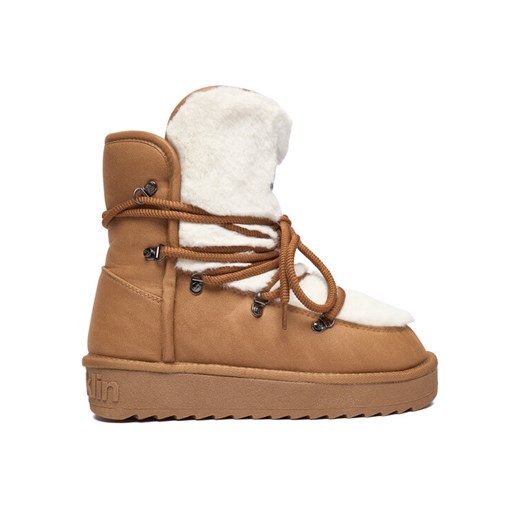 Śniegowce D.Franklin DFSH370022 Brązowy ze sklepu eobuwie.pl w kategorii Śniegowce damskie - zdjęcie 187933757