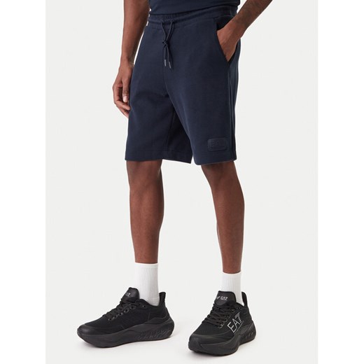 EA7 Emporio Armani Szorty sportowe 7M001365 AF22262 UB102 Granatowy Regular Fit ze sklepu MODIVO w kategorii Spodenki męskie - zdjęcie 187934088