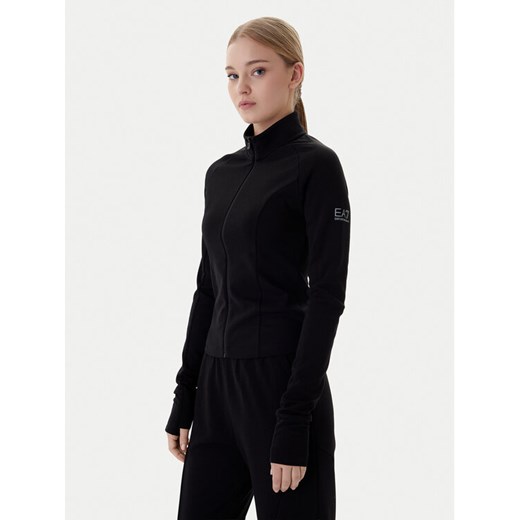 EA7 Emporio Armani Bluza 7W001150 AF12501 UC001 Czarny Slim Fit ze sklepu MODIVO w kategorii Bluzy damskie - zdjęcie 187934108