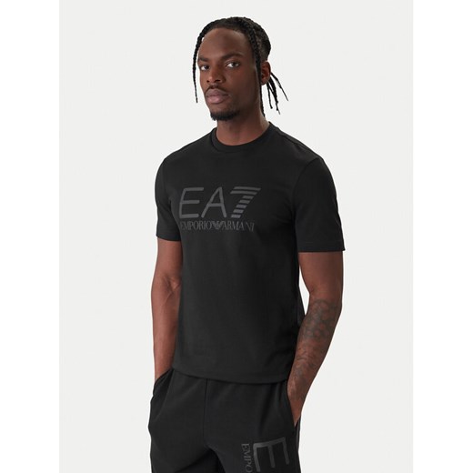 EA7 Emporio Armani T-Shirt 7M001412 AF22264 MC005 Czarny Regular Fit ze sklepu MODIVO w kategorii T-shirty męskie - zdjęcie 187934125