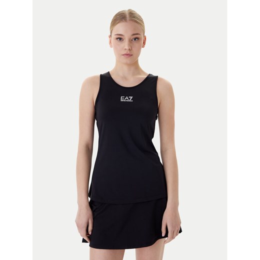 EA7 Emporio Armani Top 7W000314 AF14524 UC001 Czarny Regular Fit ze sklepu MODIVO w kategorii Bluzki damskie - zdjęcie 187934129