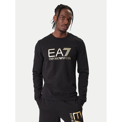 EA7 Emporio Armani Bluza 7M002278 AF22266 MC004 Czarny Regular Fit ze sklepu MODIVO w kategorii Bluzy męskie - zdjęcie 187934165