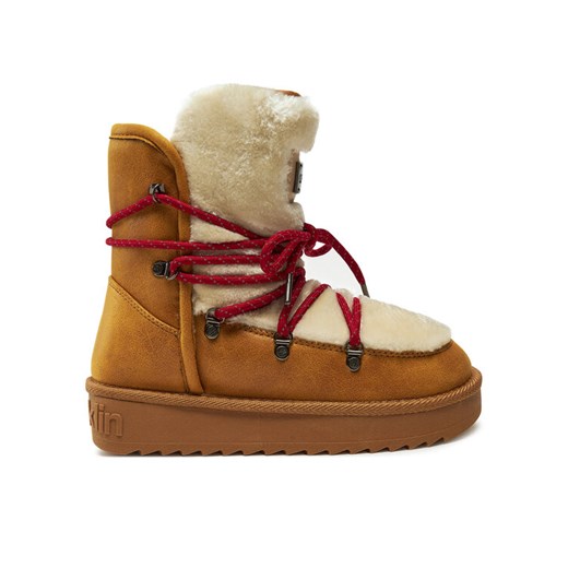 D.Franklin Śniegowce Nordic Trk Fur DFSH370005 Żółty ze sklepu MODIVO w kategorii Śniegowce damskie - zdjęcie 187934215