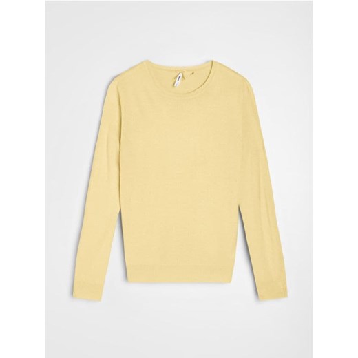 Sinsay - Lekki sweter basic - żółty ze sklepu Sinsay w kategorii Swetry damskie - zdjęcie 187937656
