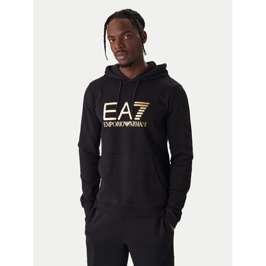 EA7 Emporio Armani Bluza 7M001413 AF22266 MC004 Czarny Regular Fit ze sklepu MODIVO w kategorii Bluzy męskie - zdjęcie 187938239