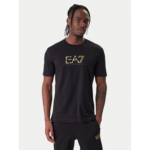 EA7 Emporio Armani T-Shirt 7M001562 AF17789 UC001 Czarny Regular Fit ze sklepu MODIVO w kategorii T-shirty męskie - zdjęcie 187938256