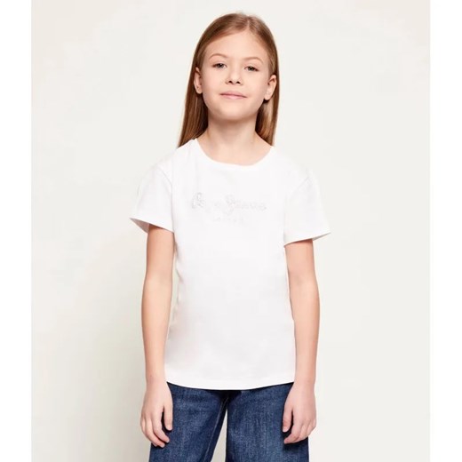 Pepe Jeans London T-shirt NINA | Regular Fit ze sklepu Gomez Fashion Store w kategorii Bluzki dziewczęce - zdjęcie 187940049