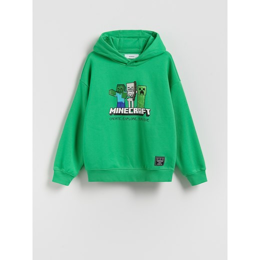 Reserved - Bluza Minecraft - zielony ze sklepu Reserved w kategorii Bluzy chłopięce - zdjęcie 187942516
