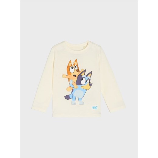 Sinsay - Koszulka z długimi rękawami Bluey - kremowy ze sklepu Sinsay w kategorii T-shirty chłopięce - zdjęcie 187943035