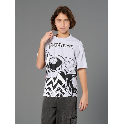 Sinsay - Bawełniana koszulka z krótkim rękawem Venom - szary ze sklepu Sinsay w kategorii T-shirty chłopięce - zdjęcie 187943049