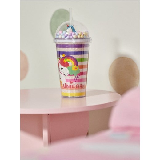 Sinsay - Kubek ze słomką - wielobarwny ze sklepu Sinsay w kategorii Kubki - zdjęcie 187943106