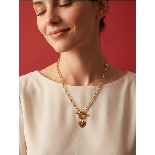 Sinsay - Naszyjnik z zawieszką - złoty ze sklepu Sinsay w kategorii Naszyjniki - zdjęcie 187943127