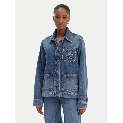 Liu Jo Kurtka jeansowa UA6125 D4854 Niebieski Regular Fit ze sklepu MODIVO w kategorii Kurtki damskie - zdjęcie 187943326